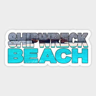 SHIPWRECK BEACH - Navagio Beach, Zakynthos Island Sticker